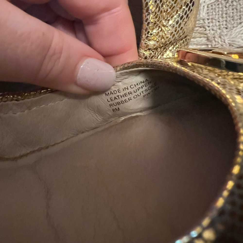 MICHAEL KORS Classic Fulton Python Embossed Balle… - image 7